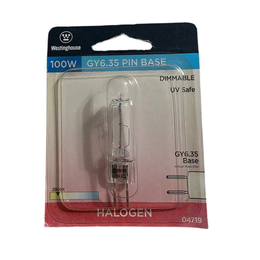 Westinghouse 100W Halogen Bulb GY 6
35 Base NWT